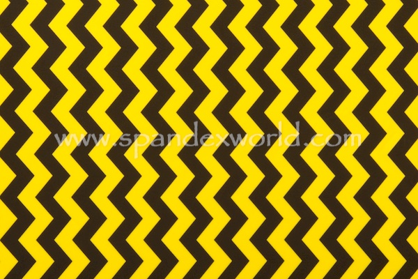 Printed Spandex (Black/Yellow)