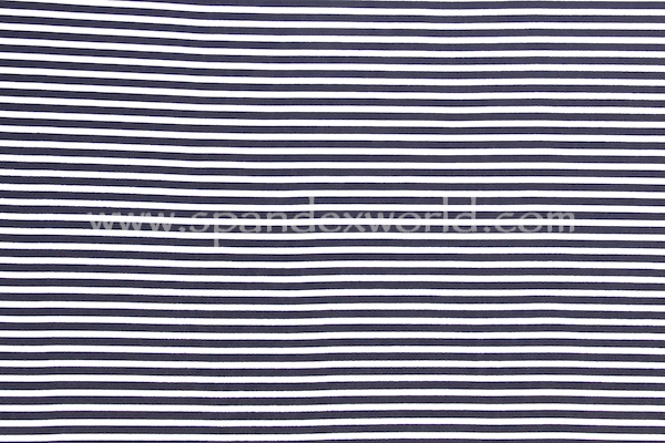 Printed Stripes (Navy/White)