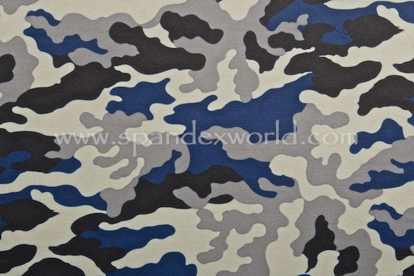 Printed Camouflage (Black/Blue/Gray)