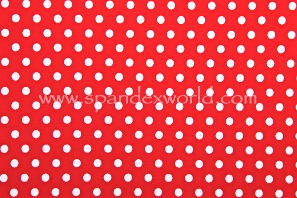 Printed Polka Dots (Red/White)