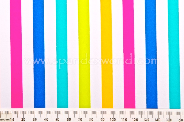 Printed Stripes (White/Multi)
