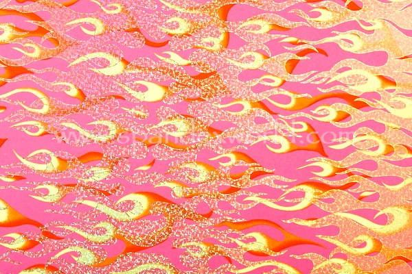 Pattern/Abstract Hologram (Hot Pink/Yellow/Multi)