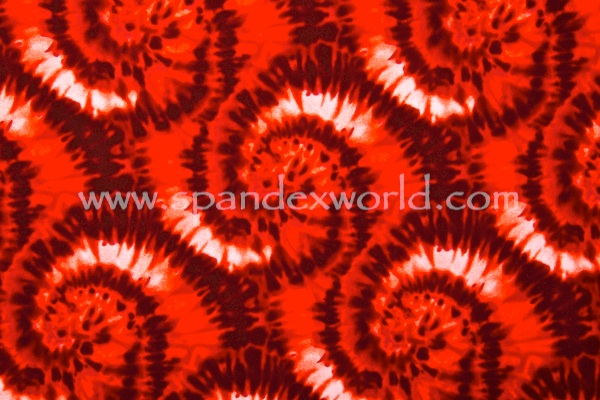 Printed Tie Dye (Red/Multi)