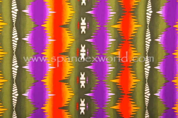 Printed Tie Dye (Purple/Orange/Multi)
