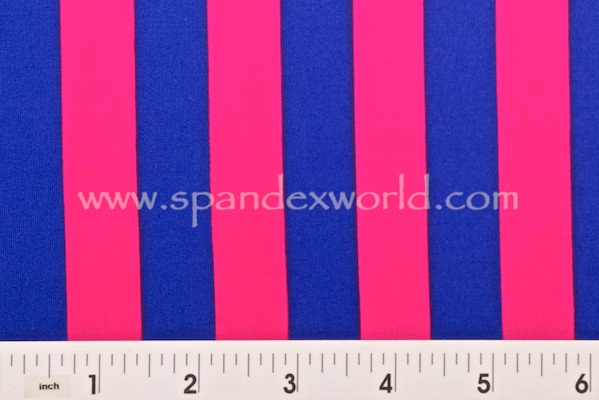 Printed Stripes (Fuchsia/Blue)