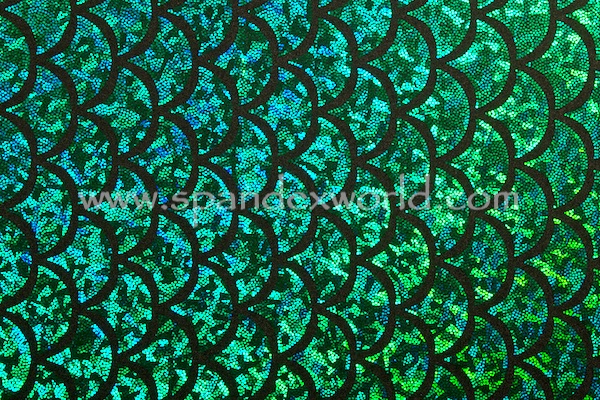 Pattern/Abstract Hologram (Black/Green)