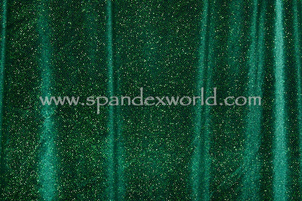 Glitter/Solid Stretch Velvet (Green/Green)