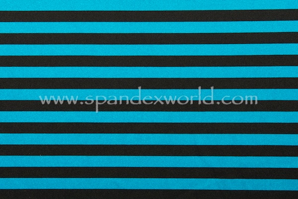 Printed Stripes (Teal/Black)