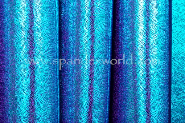 Grape Purple Holographic Spandex Fabric