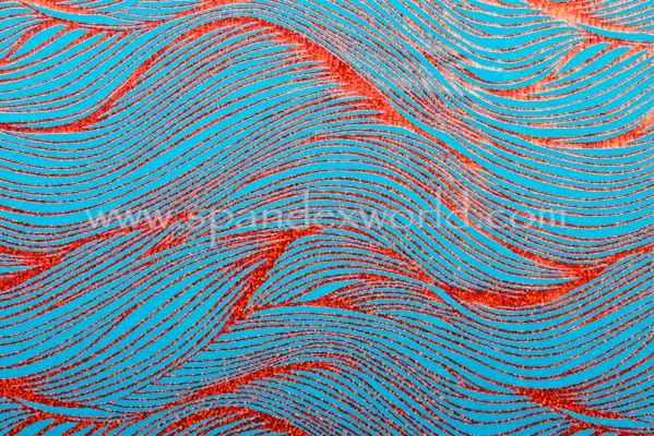 Pattern/Abstract Hologram (Turquoise/Red)