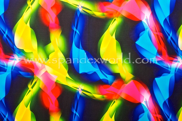 Abstract Print Spandex (Neon/Multi)
