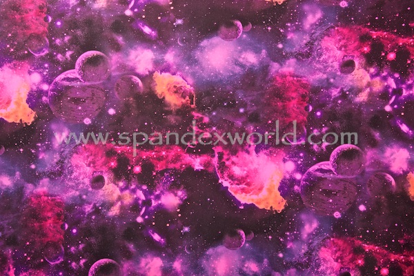 Printed Spandex (Pink/Purple Galaxy Combo)