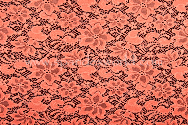 Stretch Lace (Coral)
