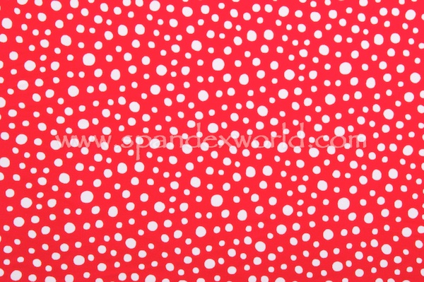 Printed Polka Dots (Red/White)