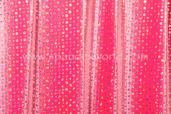 Glitter/Pattern Stretch Velvet (Hot Pink/Silver Holo)