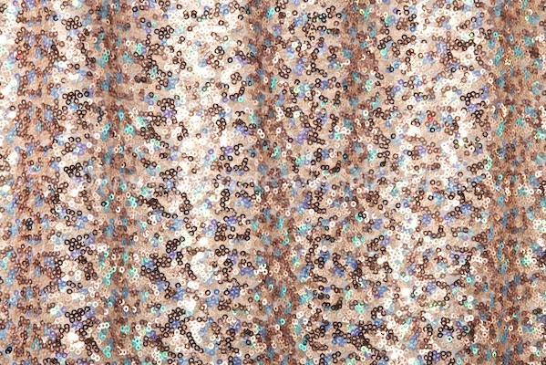 Stretch Sequins (Ivory/Gold/Blue Opal)