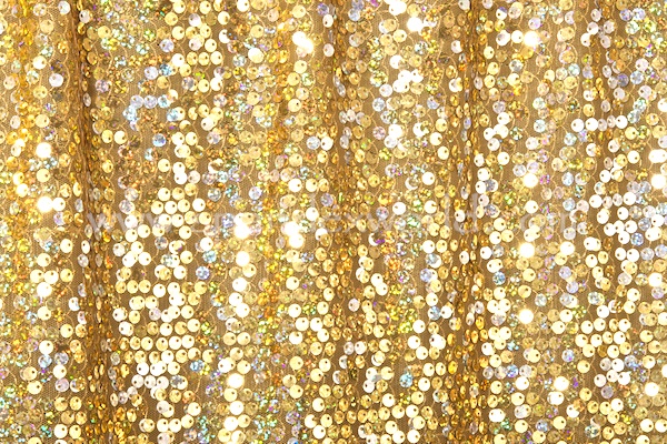 Non-Stretch Sequins (Gold/Gold/Silver Sparkles)