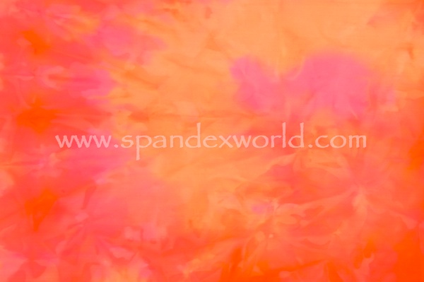 Tie dye spandex (Coral/Multi)