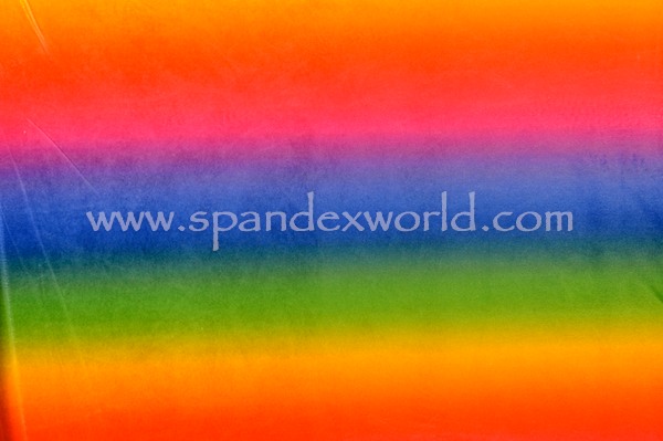 Printed stretch velvet(Rainbow)