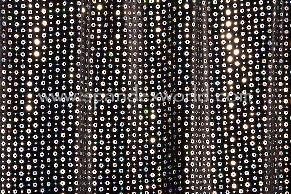 Glitter/Pattern Stretch Velvet (Black/Silver Holo)