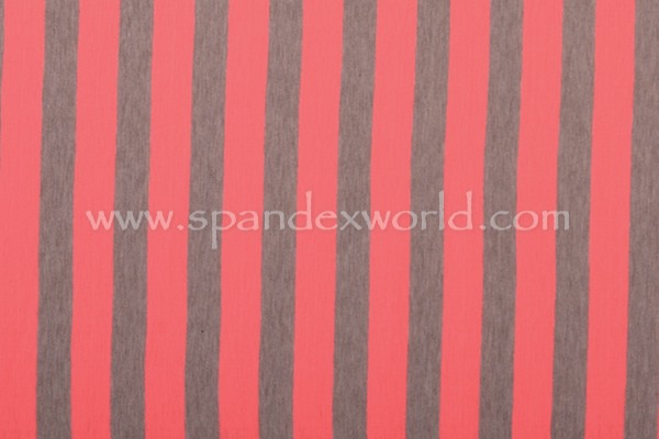 Printed Stripes (Gray/Neon Pink)