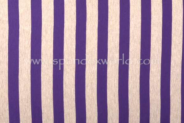 Printed Stripes (Gray/Purple)