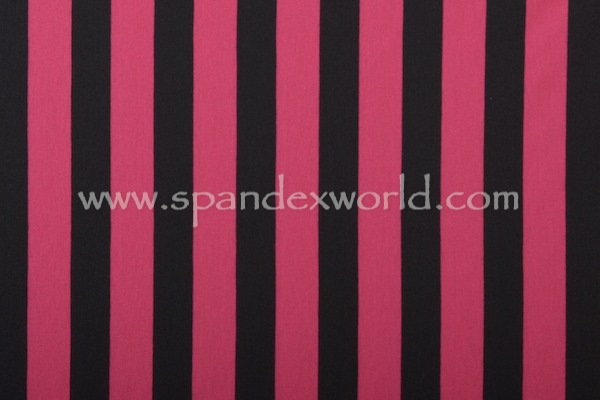 Printed Stripes (Black/Fuchsia)