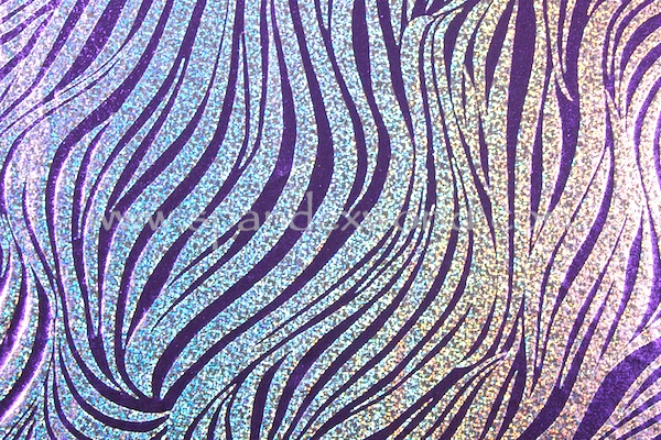 Animal Print Hologram (Purple/Silver/Purple)