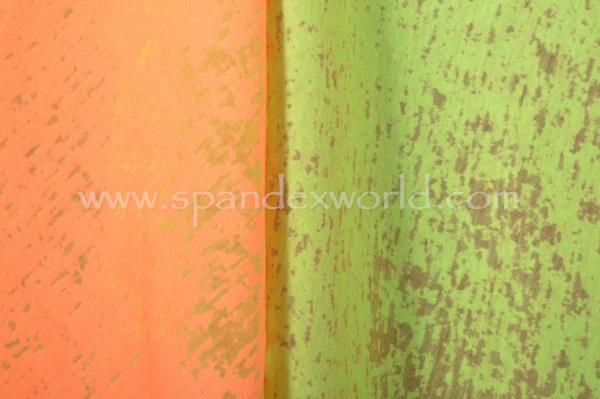 Novelty Spandex (Lime/Orange)