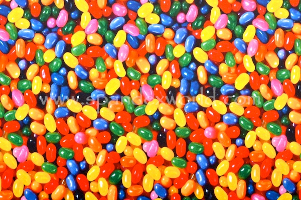 Printed Spandex (Jelly Beans)