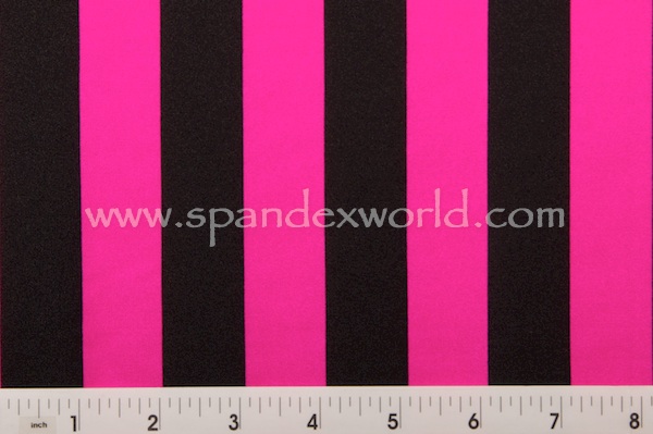 Printed Stripes (Hot Pink/Black)