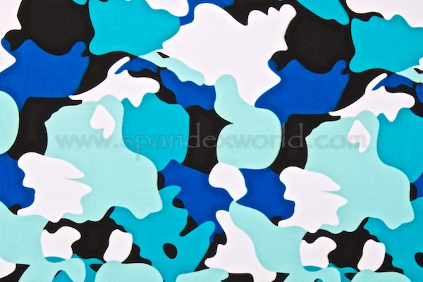 Printed Camouflage (Black/Blue/Multi)