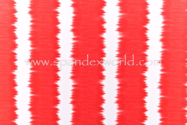 Printed Spandex (Red/White)