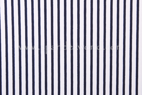 Printed Stripes (Dark Navy/White)