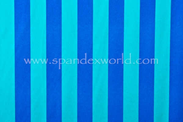 Printed Stripes (Royal/Turquoise)