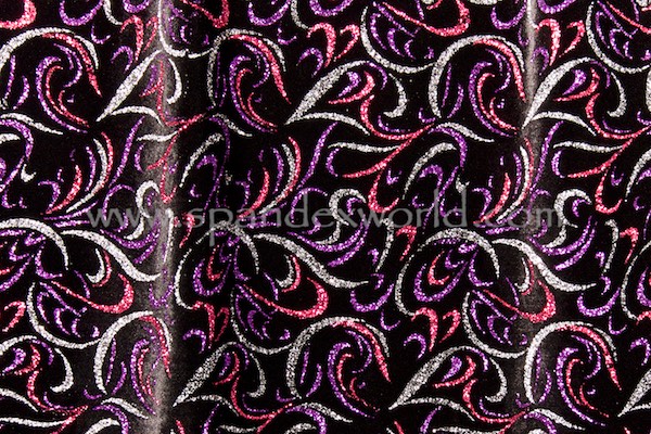 Glitter/Pattern Stretch Velvet (Black/Pink/Purple/Multi)