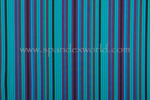 Printed Stripes (Teal/Turquoise/Multi)