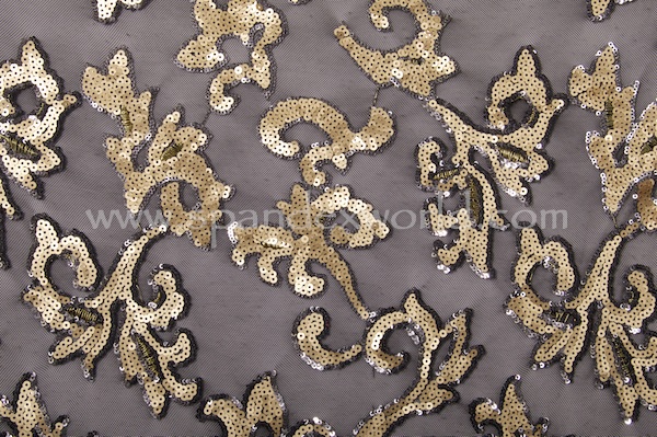 Stretch Sequins (Gold/Gray/Black)