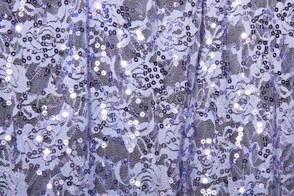 Stretch Sequins Lace (Periwinkle/Lavender)