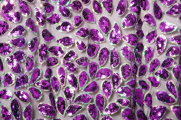 Stretch Sequins (Black/Amethyst/Orchid opal)
