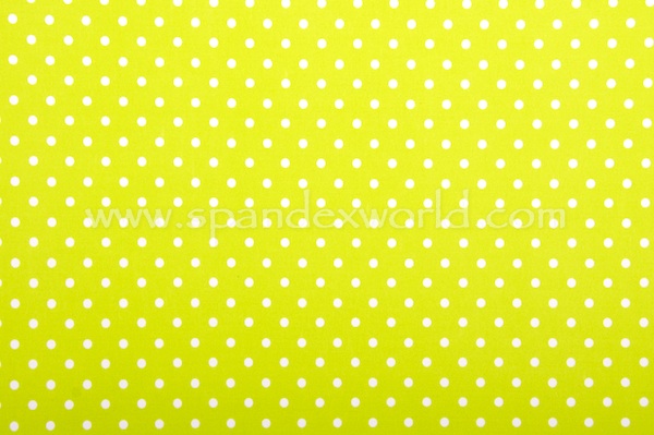 Printed Polka Dots (Lime/White)