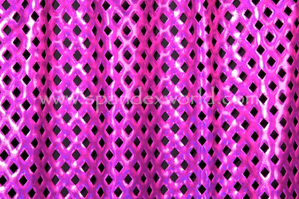 Metallic Pattern Spandex (Fuchsia/Fuchsia Holo)