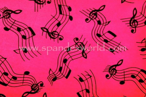 Music Note Prints (Pink/Black/Multi)