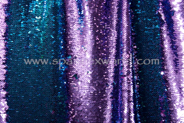 Stretch Sequins (Purple/Turquoise)