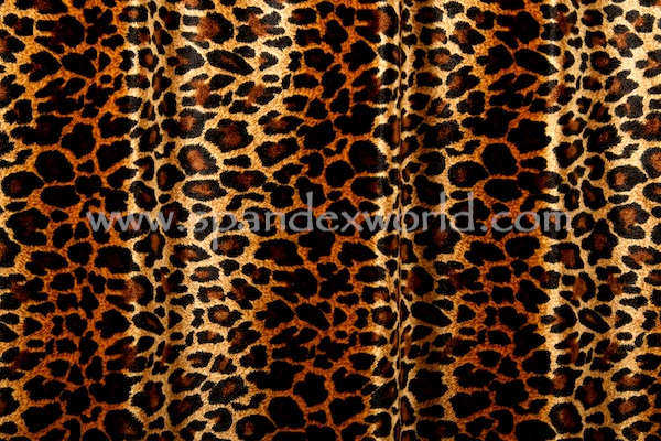 Animal Print Stretch Velvet (Black/Brown/Beig