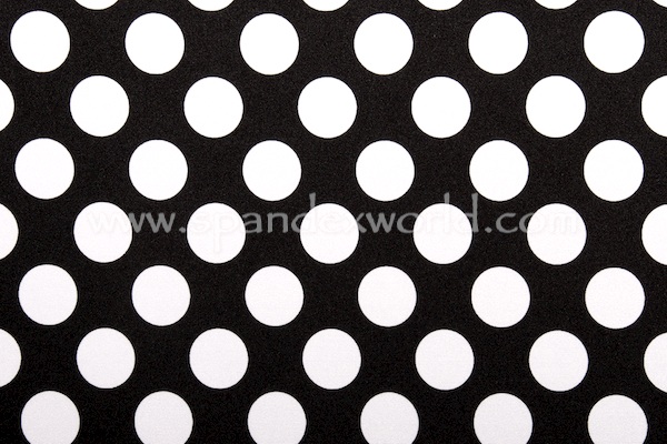 Printed Polka Dots (Black/White)