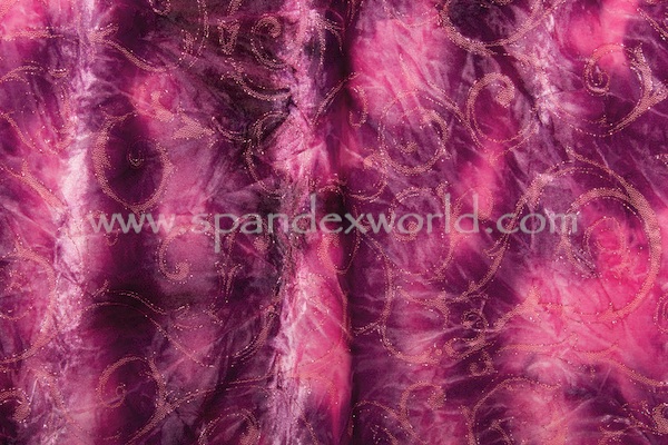 Glitter/Pattern Stretch Velvet (Purple/Pink/Multi)