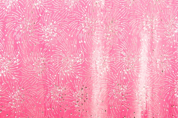 Glitter/Pattern Stretch Velvet (Baby Pink/Silver)