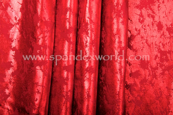 Cloud Metallic foil pattern (Red/Red)