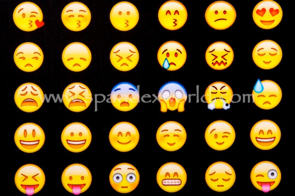 Printed Spandex (Emoji Print)